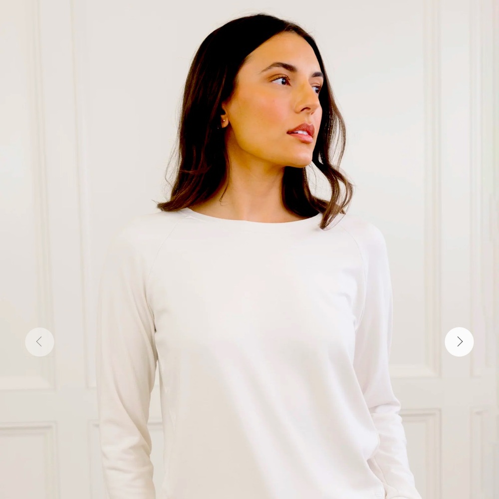 Bamboo Pullover Crew 62% Premium Viscose from Bamboo, 28% Acrylic, 10% Spandex